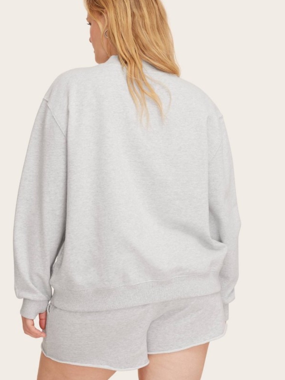Parke x Target mock neck. NWT. Gray with light blue - Picture 2 of 4